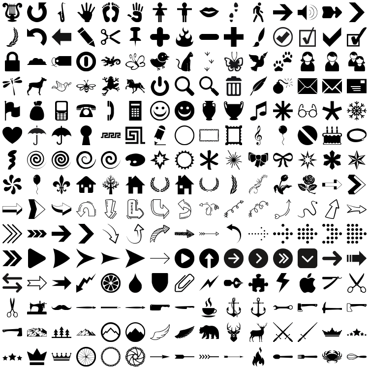 Freebie vector icons set - preview 1