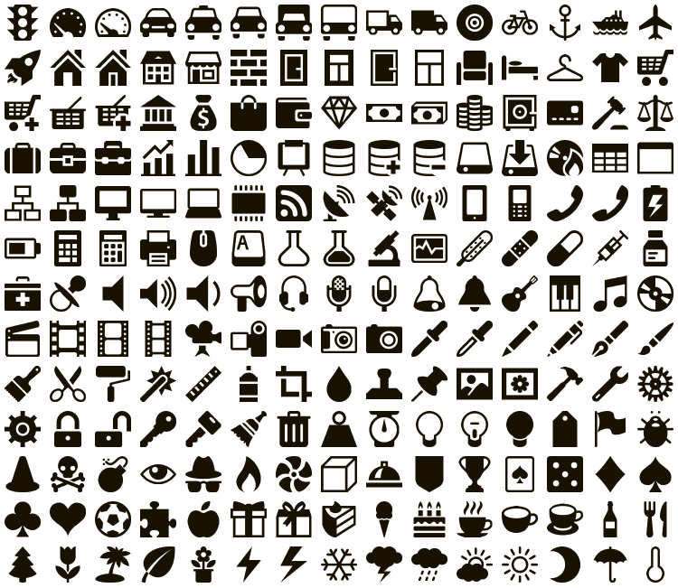 Freebie vector icons set - preview 5