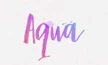 Aquarelle text design