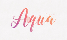 Aquarelle typography