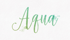 Aquarelle lettering