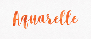 Aquarelle text style