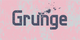 2D grunge lettering