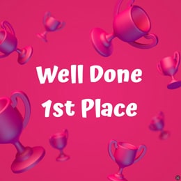 Achievement congratulation.