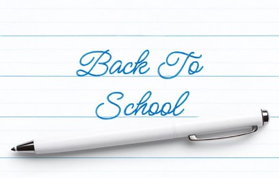 Back to school pen writing.
