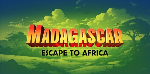 3D typography template mimicking Madagascar title.