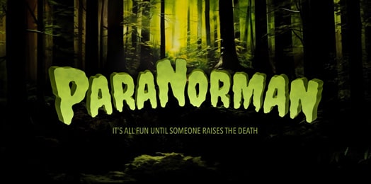 Scary 3D typography template.