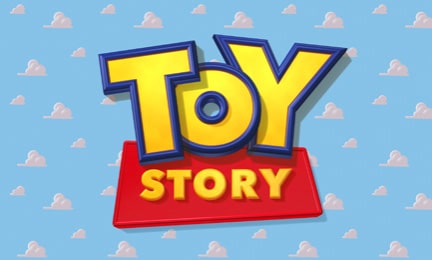 3D text with bumped outline like in Toy Story title.