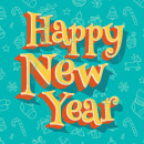 Retro 3D Christmas Typography