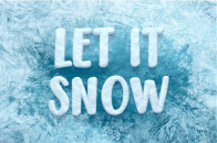 Winter text design effect