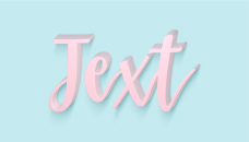 Lighting in text design