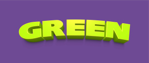 Cartoon-like text design