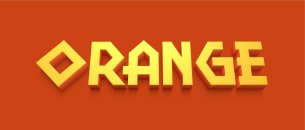 Greek style lettering