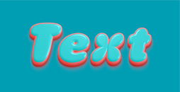 Bubble gum lettering 