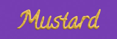 Create mustard text effect