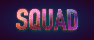 Squad 3D typography