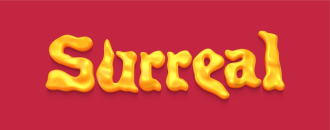 Surreal lettering