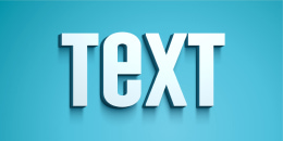 3D typography design