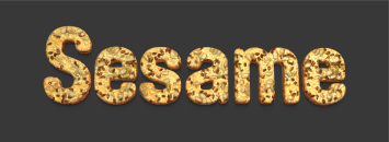 Sesame photo texture text