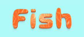 Sushi lettering