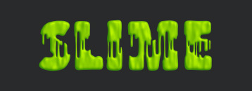Easy slime text effect