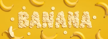 Banana typography