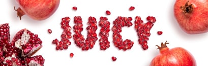 Pomegranate juice text