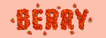Strawberry text effect