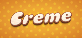 Creme cookie lettering