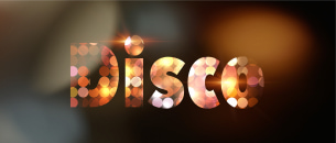 Disco lettering