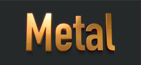Metal 3D lettering