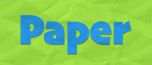 Paper lettering
