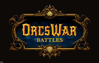 Warcraft game typography template.