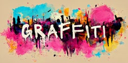 Street typography graphics.