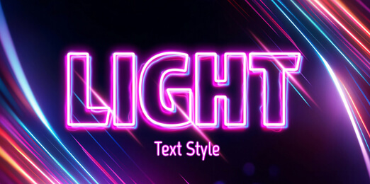 Neon light bar sign.