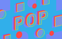 Dotted Pop 3D typography graphics
