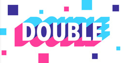 Multi-shadow 3D typography.