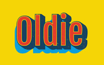 Retro style 3D text.