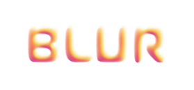 Blurry lettering effect