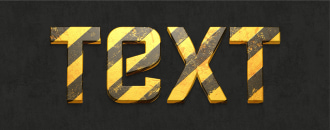 Construction text design