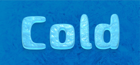 Ice text texture