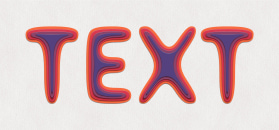 Outlined text design