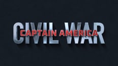 Captain America metal 3D text effect