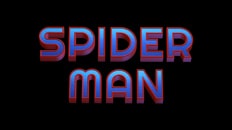 Spider-Man 3D typography