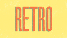 Retro text effect