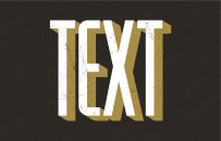 Retro text mask