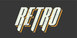 Retro typography