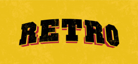 Retro lettering