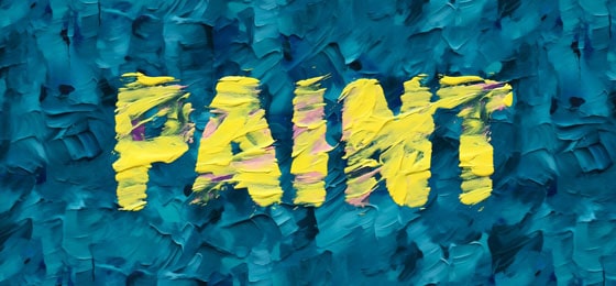 3D paint text.