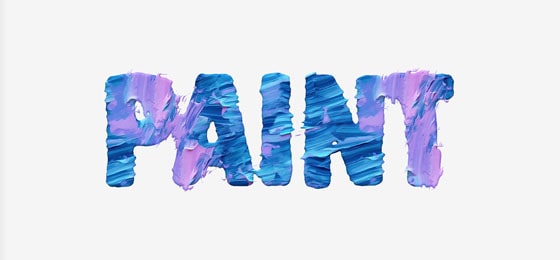 Realistic paint title design.